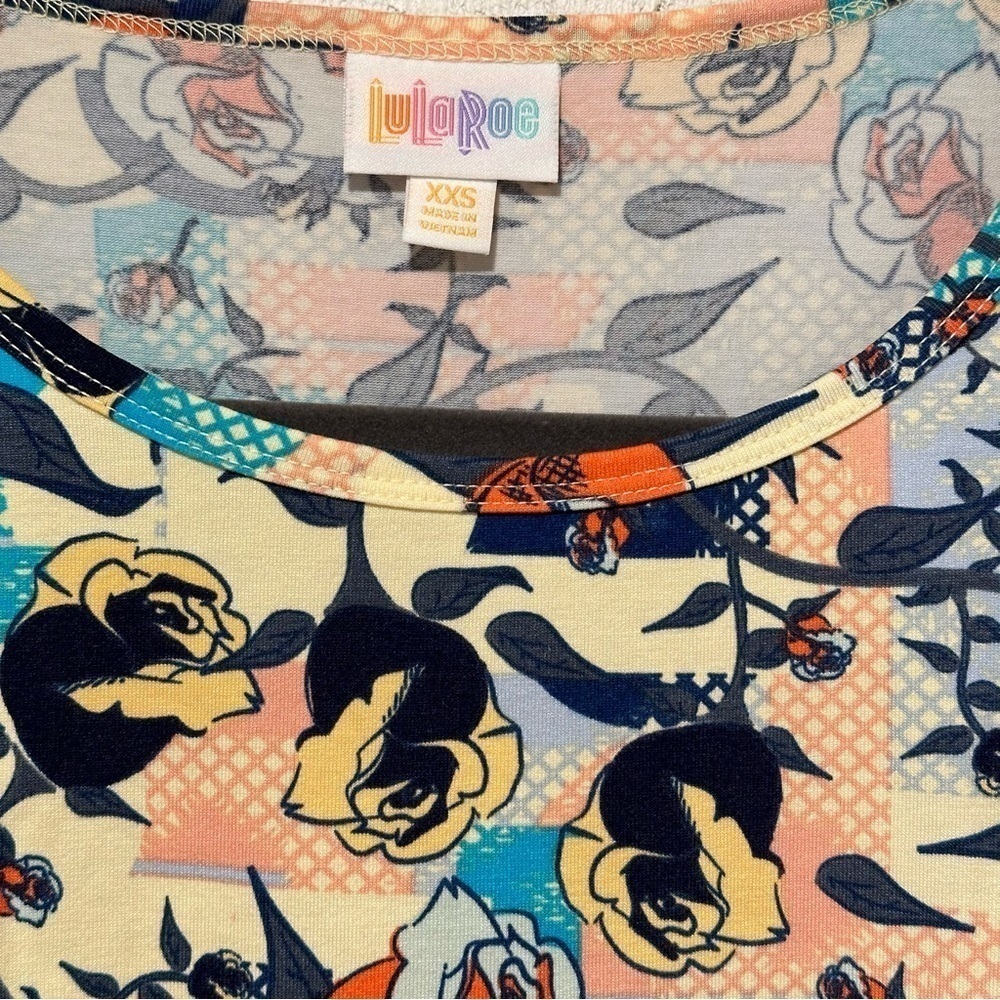 LulaRoe Irma Mid-Sleeve Stretchy High-Low Tunic Top Loose Fit Modest XXS 00-0 - Picture 9 of 16